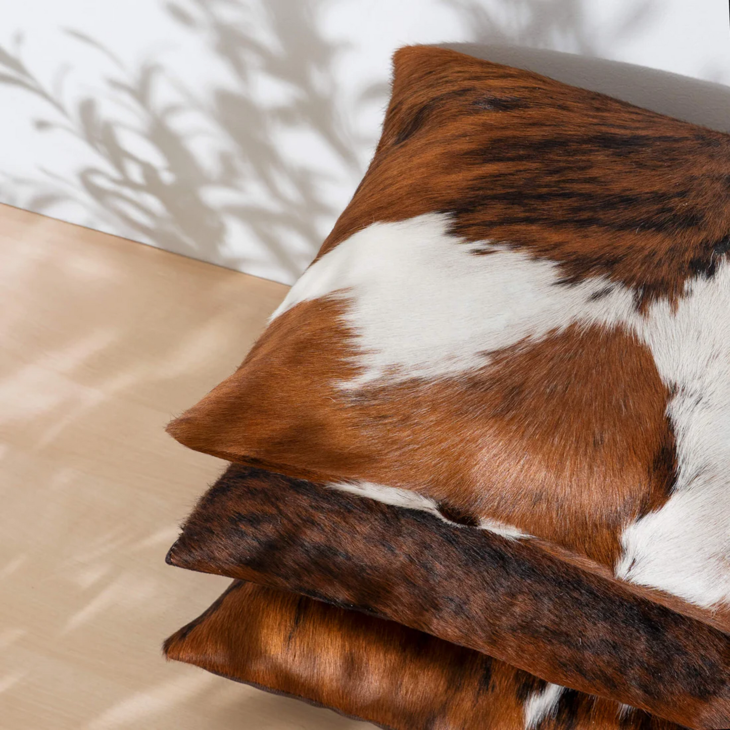 Three-toned Leather Touch Pillow