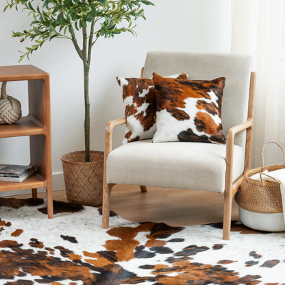 Three-toned Leather Touch Pillow
