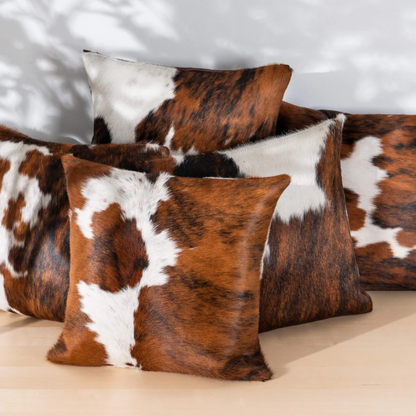 Three-toned Leather Touch Pillow