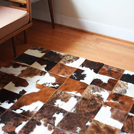 TriNova Mosaic Organic Cow Rug