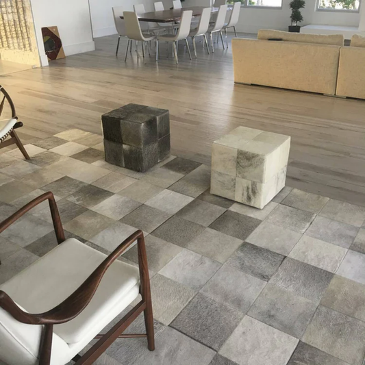 Ash Organic Cow Rug